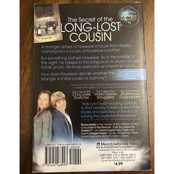 Hawkeye Collins & Amy Adams Mystery Chapter Books Juvenile Suspense Books 1-4 - Picture 3 of 12